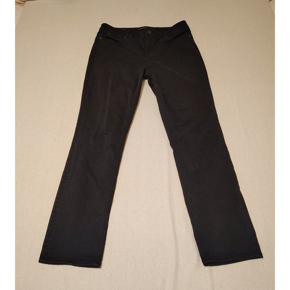 Talbots Denim - Talbots Flawless Five-Pocket Straight Leg Jeans Black Size 10 Womens Pants